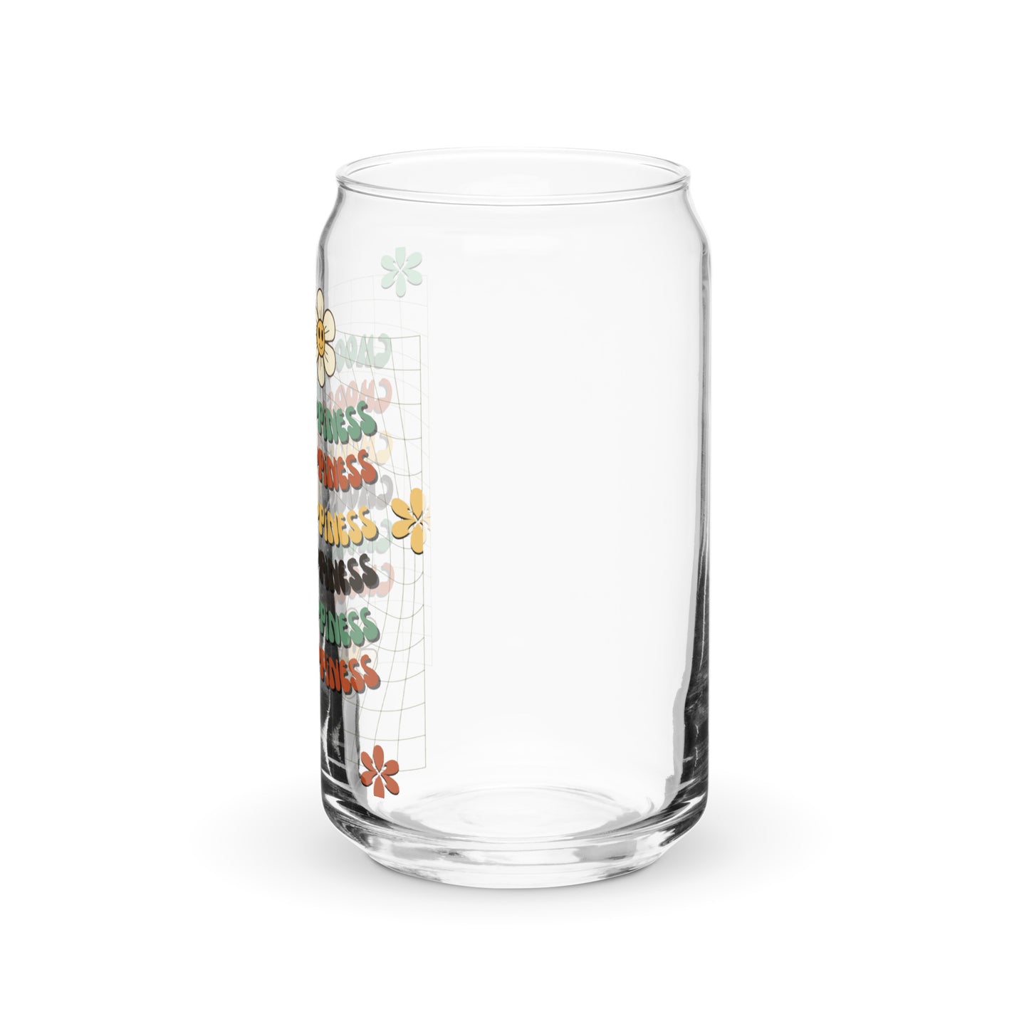 Choose Happiness Can-shaped glass