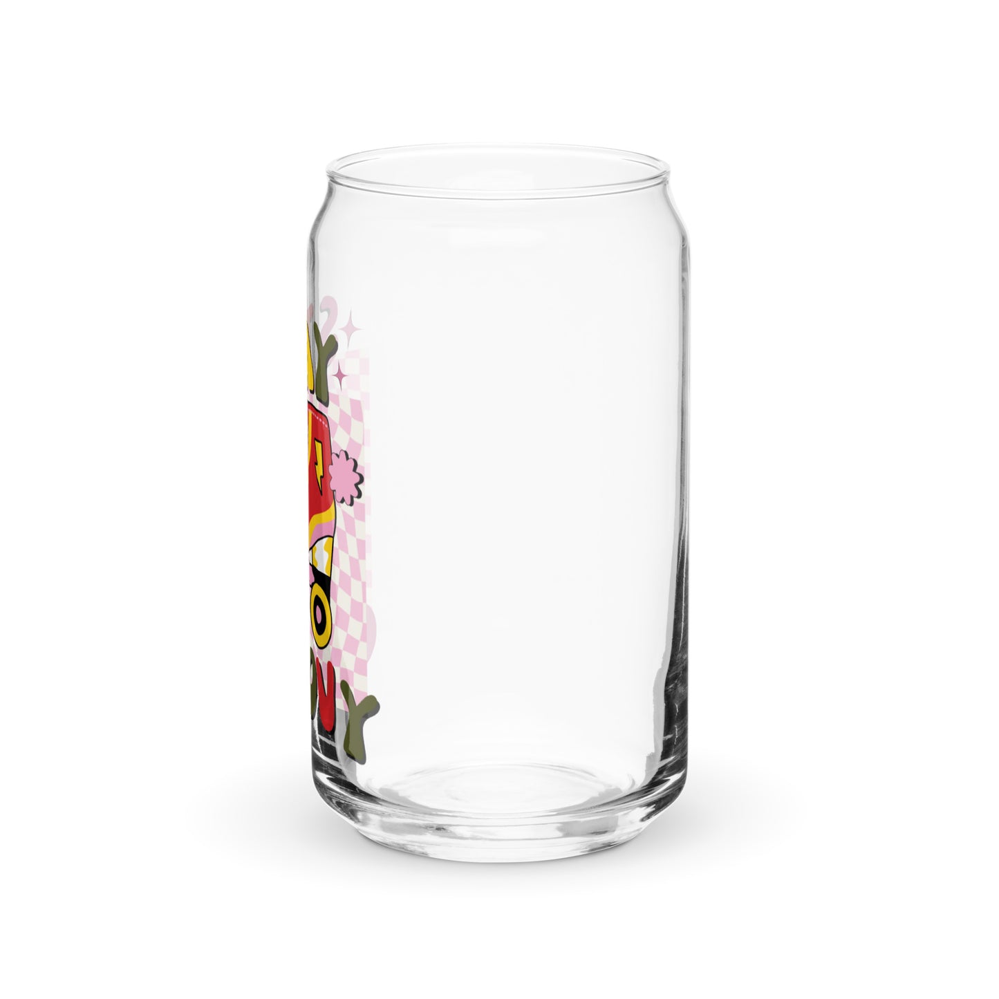 Stay Groovy Can-shaped glass