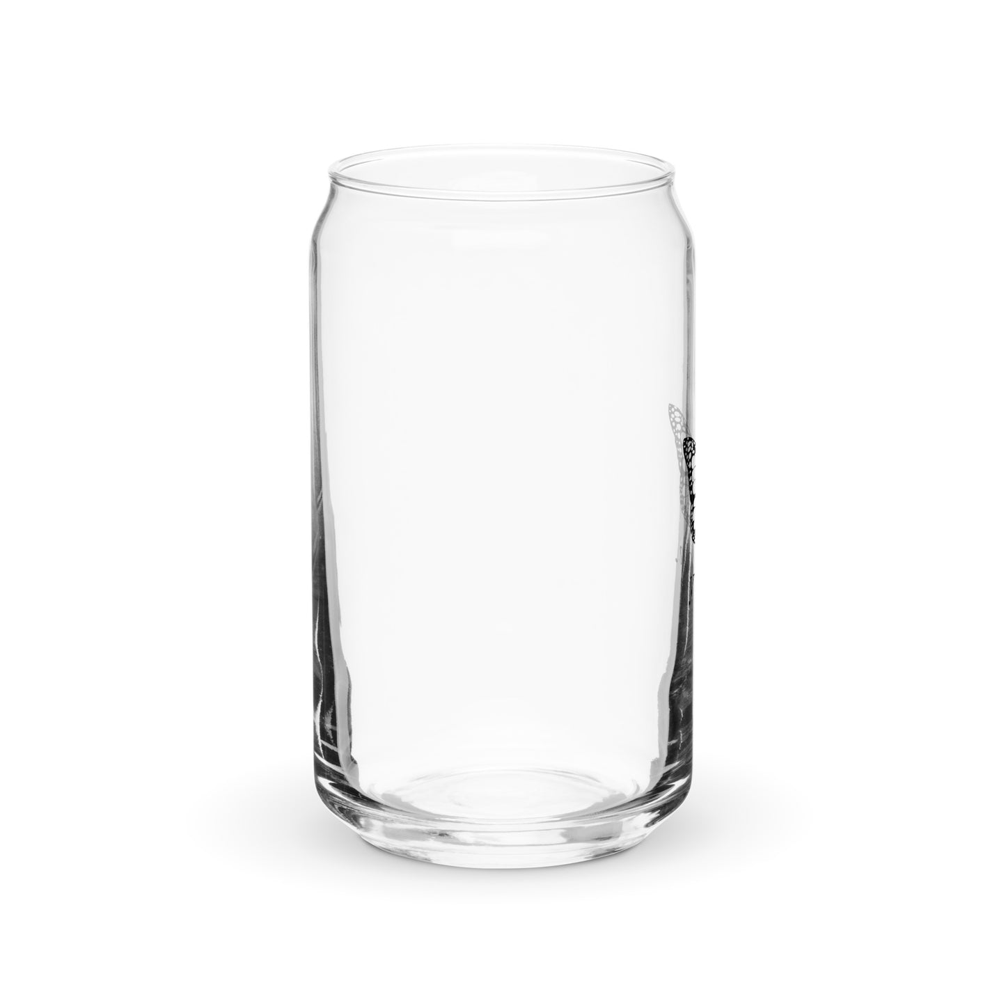 You Can Can-shaped glass