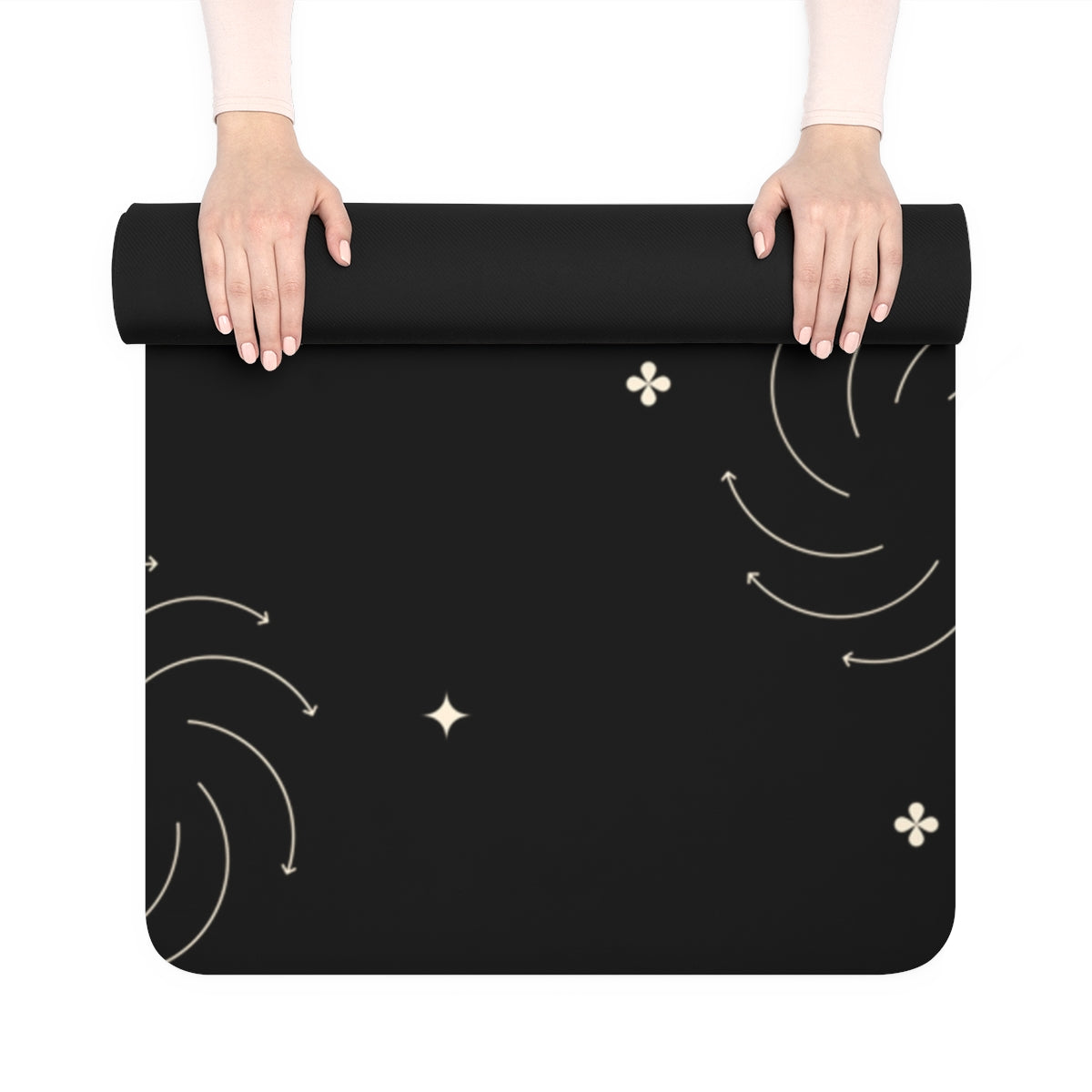 Strong, Capable, and Courageous Rubber Yoga Mat