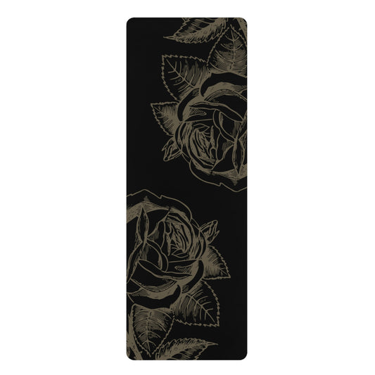 Elegant Floral Yoga Mat
