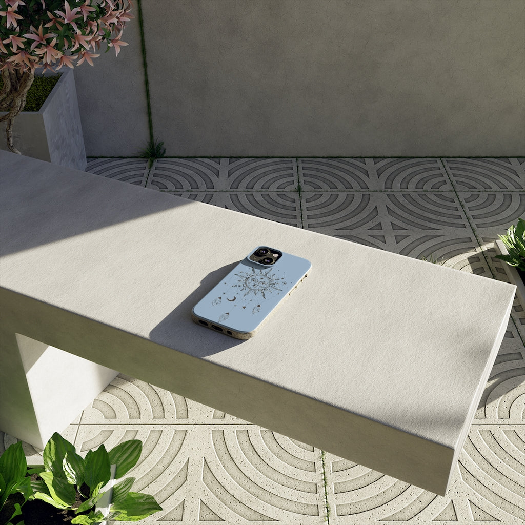 Live By The Sun Biodegradable Case - Blue