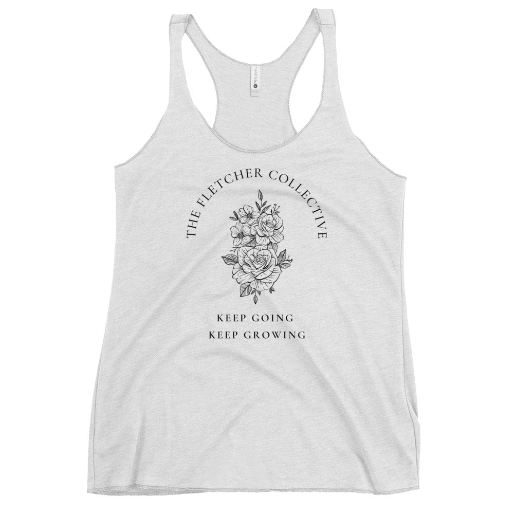 Keep Going, Keep Growing Racerback Tank