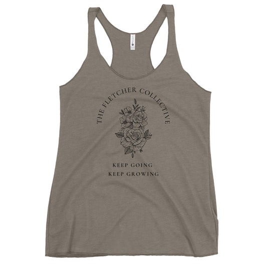 Keep Going, Keep Growing Racerback Tank