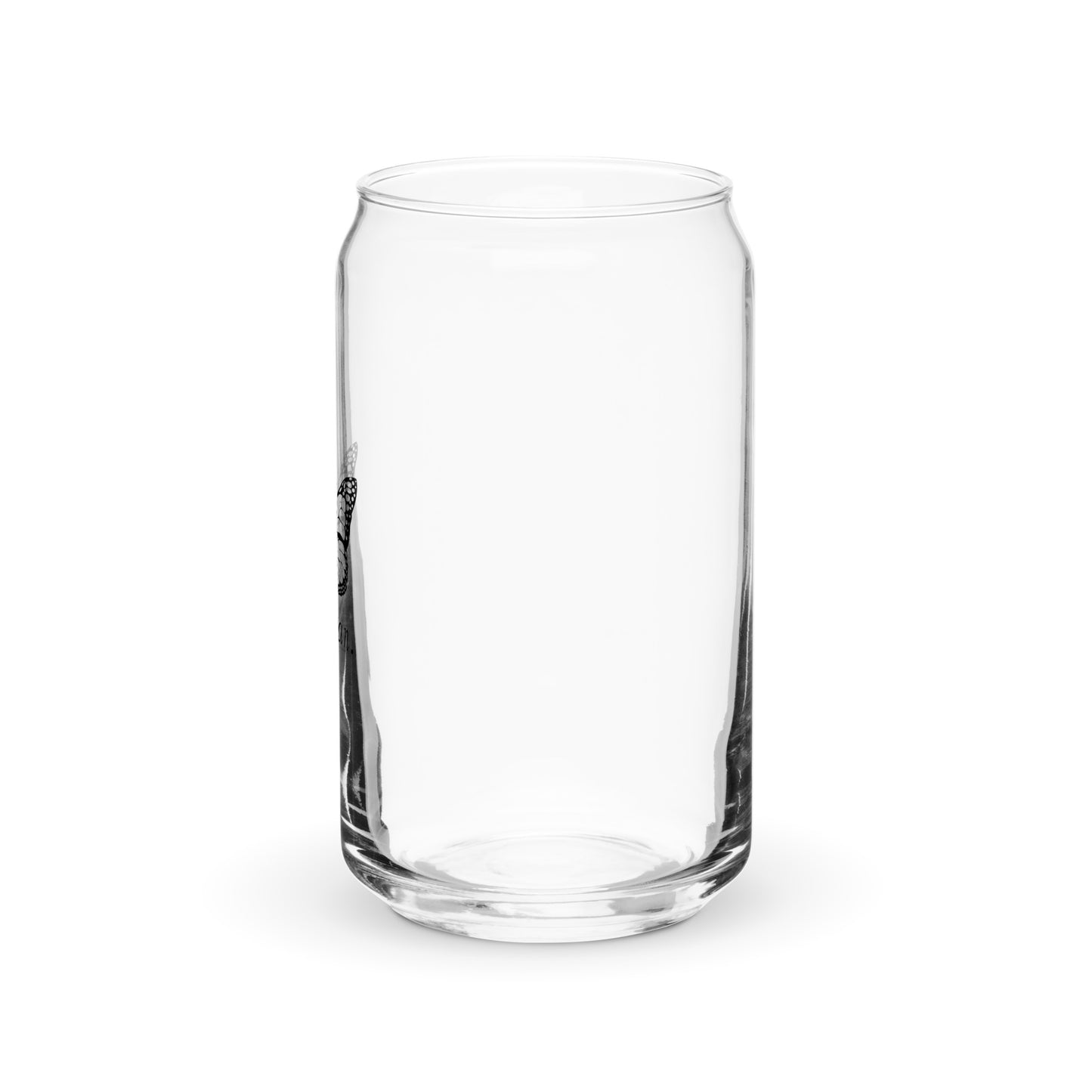 You Can Can-shaped glass