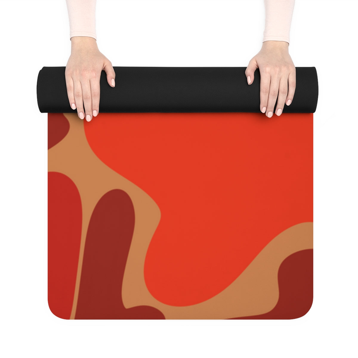 Root Chakra Red Camo Rubber Yoga Mat